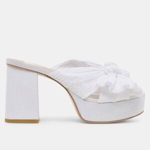 BRAND NEW- WHITE DOLCE VITA BLARE HEELS